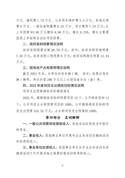 兴安盟民族事务委员会2022年预算公开报告_08